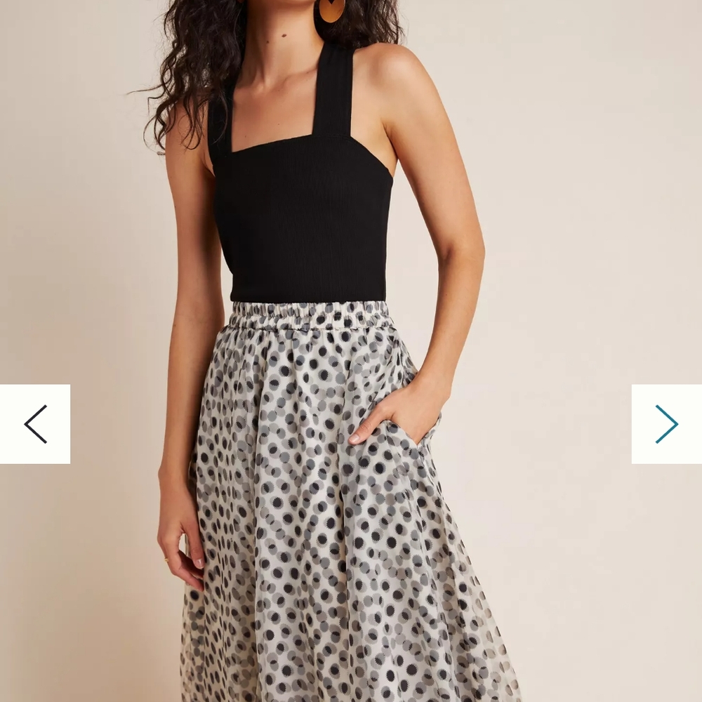 Kimmi A-Line Midi Skirt